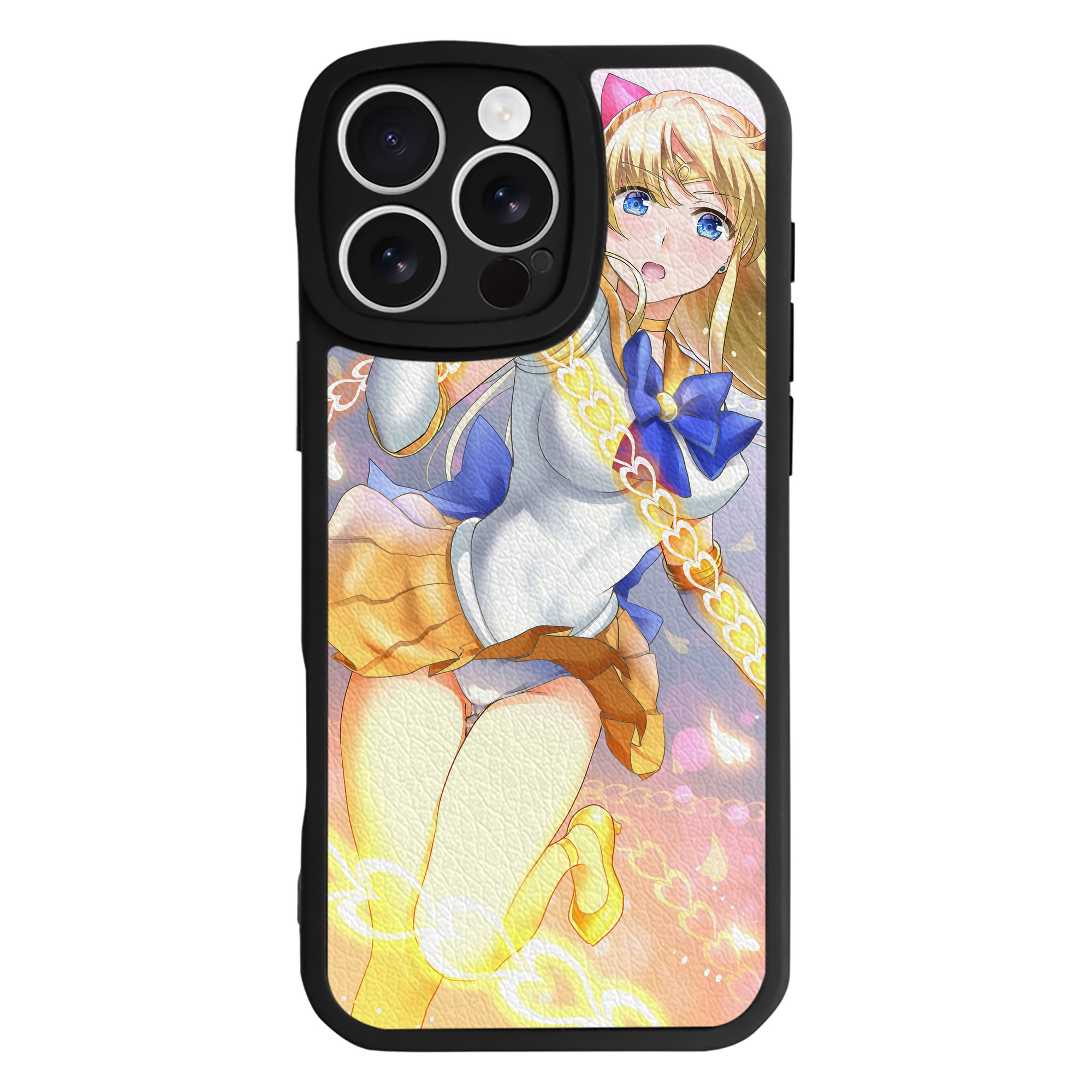 （画像用） 美少女戦士セーラームーン Sailor Moon 【iPhone 16シリーズ対応】シリコンスマホケース（レザー調） 材質：シリコン